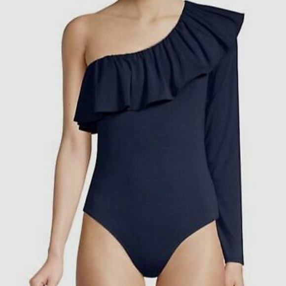 NWT Lilly Pulitzer Kourtney Bodysuit True Navy XXS - Picture 2 of 6